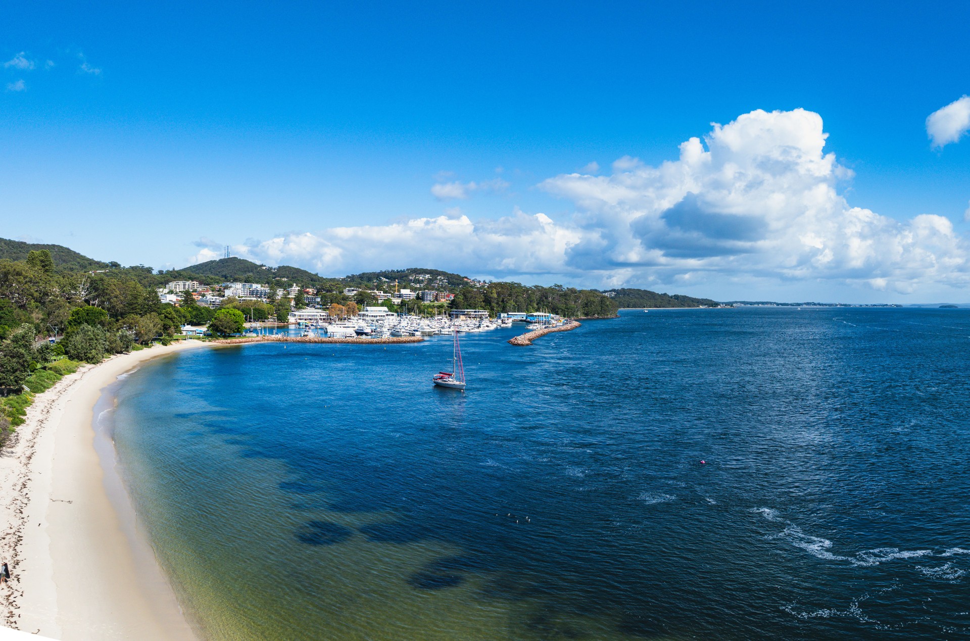 Nelson Bay Beach in Australia